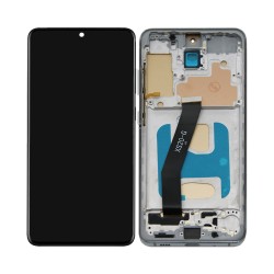 Touch+Display+Frame Samsung Galaxy S20/G980/Galaxy S20 5G/G981 Preto Prata